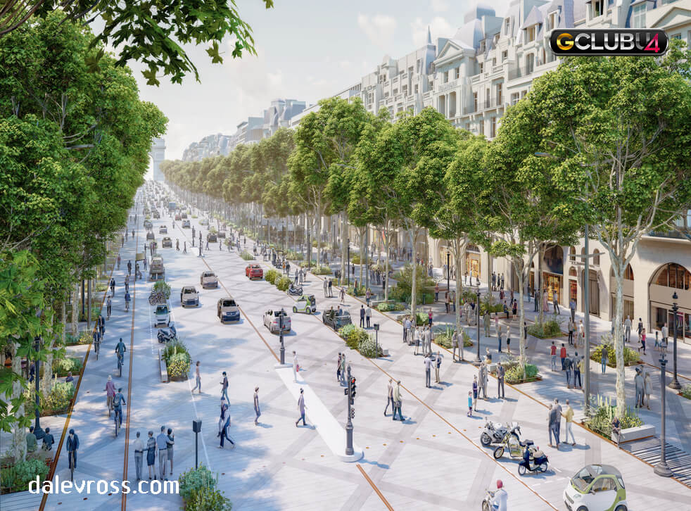 ถนนที่มีชื่อเสียงที่สุดของปารีสกำลังจะกลายเป็นสวนขนาดใหญ่ในเมือง