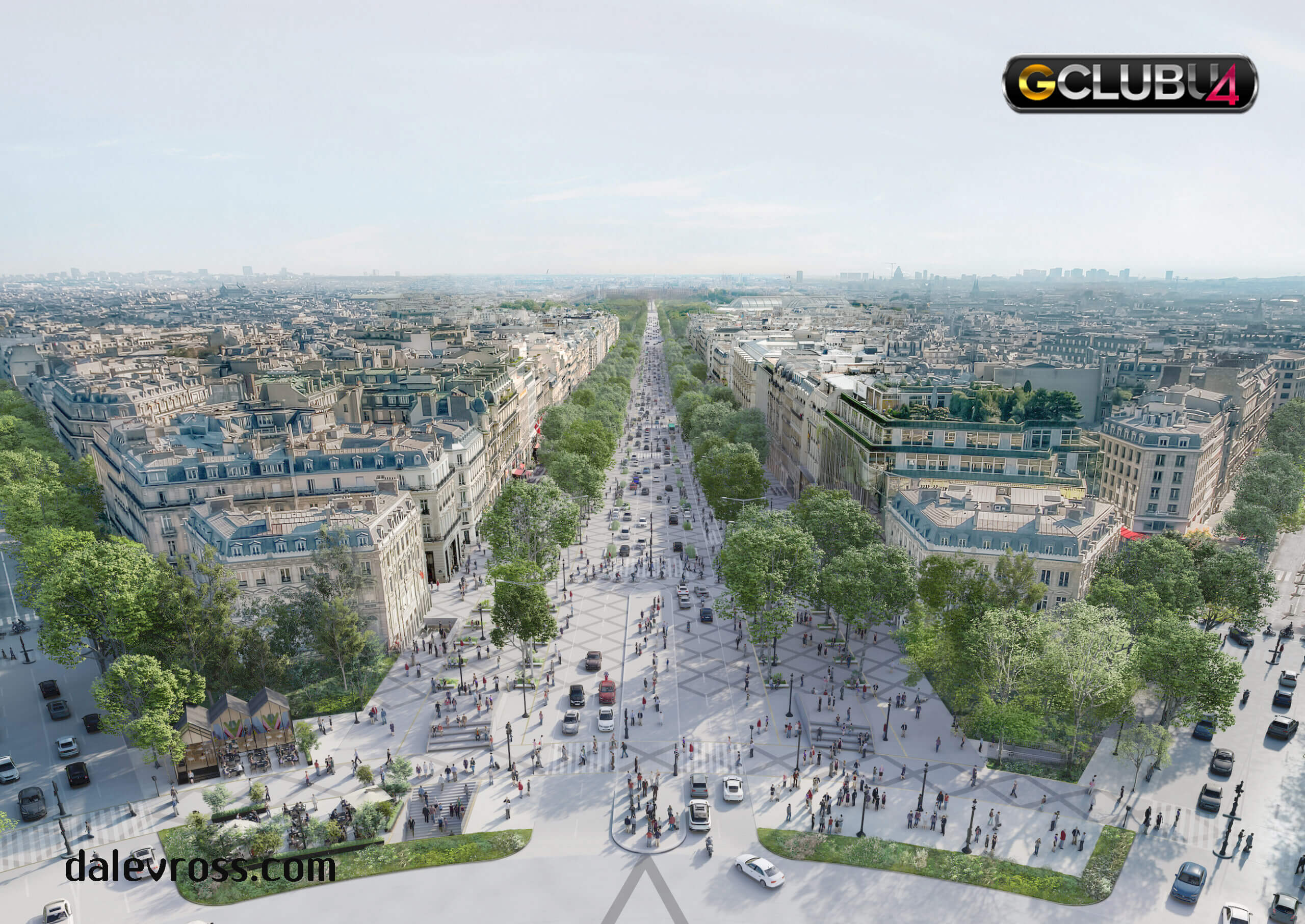 ถนนที่มีชื่อเสียงที่สุดของปารีสกำลังจะกลายเป็นสวนขนาดใหญ่ในเมือง